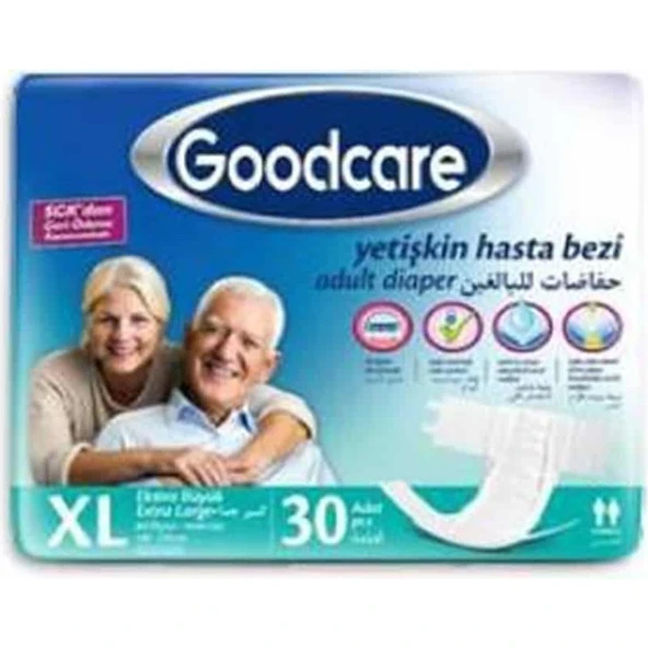 Good Care Goodcare Bel Bantlı Yetişkin Hasta Bezi Medium 30'lu 4 Paket 120 Adet ürün görseli 1