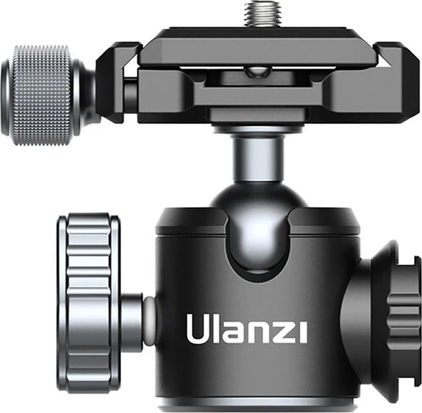 Ulanzi U-80l Arca Side Cold Shoe Ball Head Tripod Başlığı ürün görseli 1