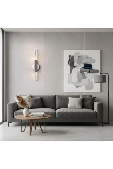 Elizim Home Lighting Su Damlası Ledli Krom Şarjlı Aplik ürün görseli 1