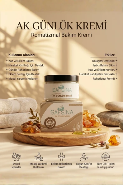 SAFSİNA AKGÜNLÜK KREMİ (Eklem ve Hareket Konforu) ürün görseli 1