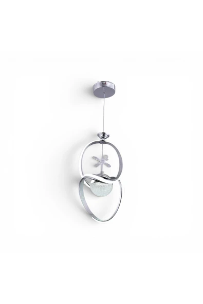 Elizim Home Lighting Luna Tek Toplu Lüx Seri Krom Sarkıt Avize ürün görseli 1