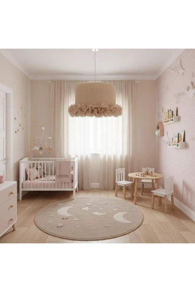 Elizim Home Lighting Tütü Bej Çocuk Sarkıt Avize - Resim 3