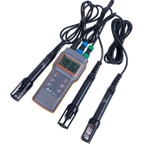 AZ 86031 Combo Su Kalite Ölçüm Seti (PH, EC, Tuzluluk, TDS, DO ve Sıcaklık) ürün görseli 1