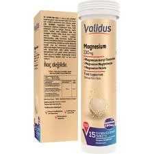 Validus Magnezyum Complex Bisglycinate Taurat Malat 15 Efervesan Tablet ürün görseli 1