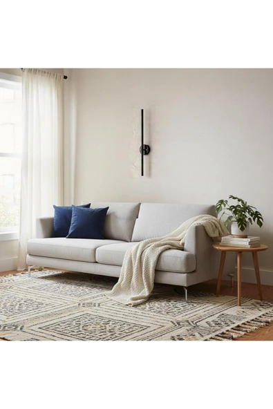 Elizim Home Lighting Çubuk Ledli Siyah Şarjlı Aplik ürün görseli 1