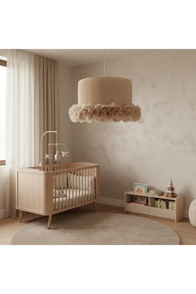 Elizim Home Lighting Tütü Bej Çocuk Sarkıt Avize ürün görseli 1