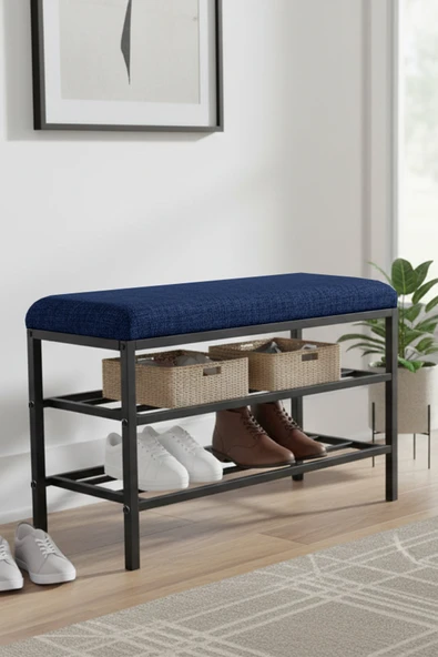 Armens Life Mobilya, Lojistik & Elektronik Ticaret Armens Life Mobilya, Lojistik & Elektronik Ticaret Lotus Metal Modern Ayakkabılık, Bank, Yatak Ucu, Organizer, Oturak,Puf 3 Katlı 30x70 Keten Kumaş ürün görseli 1