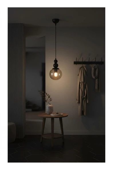 Elizim Home Lighting Holla Tek'li Cam'lı Sarkıt Avize ürün görseli 1