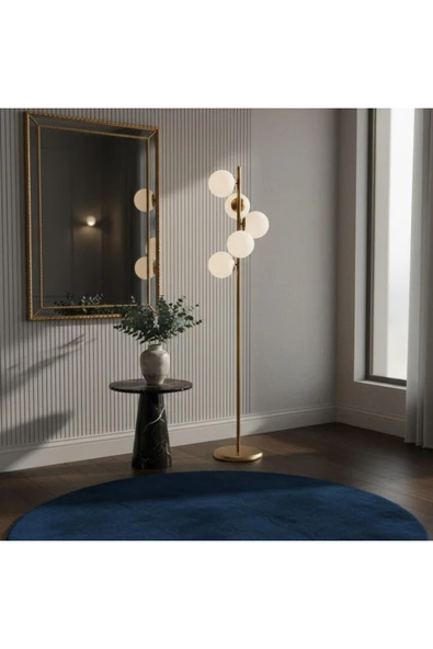 Elizim Home Lighting Küre Gold Lambader ürün görseli 1
