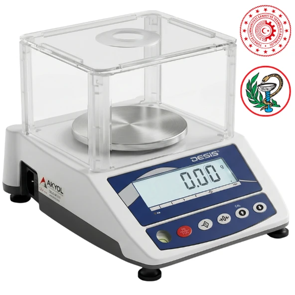 Desis BTU-M Bakanlık Onaylı Eczane Terazisi 600GR  0.01GR ürün görseli 1