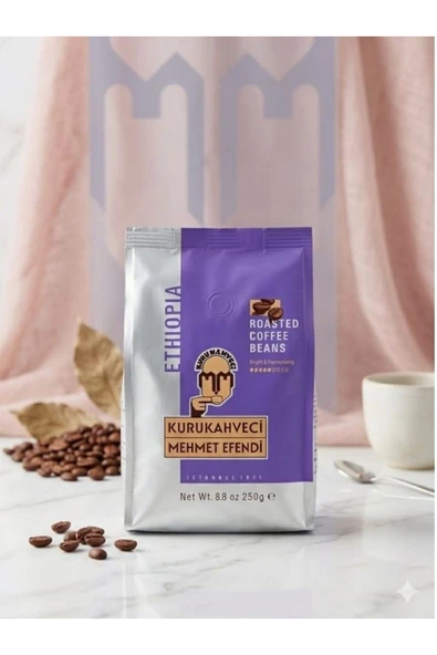 Mehmet Efendi Ethiopia Kavrulmuş Çekirdek Kahve 250 gr ürün görseli 1