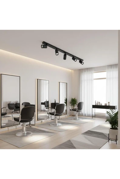 Elizim Home Lighting Zena 5'li Siyah Spot Aydınlatma ürün görseli 1