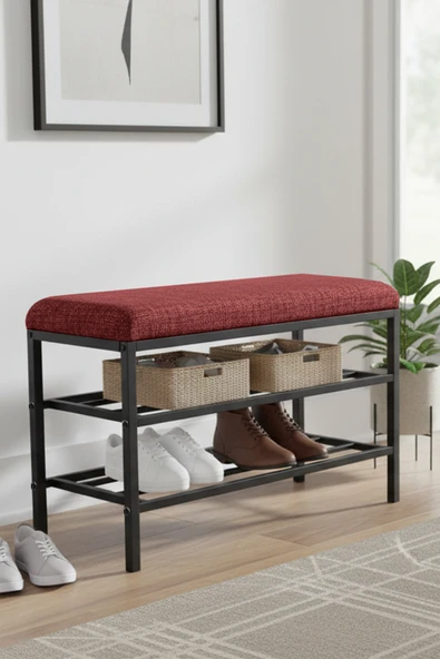 Armens Life Mobilya, Lojistik & Elektronik Ticaret Armens Life Mobilya, Lojistik & Elektronik Ticaret Lotus Metal Modern Ayakkabılık, Bank, Yatak Ucu, Organizer, Oturak,Puf 3 Katlı 30x70 Keten Kumaş ürün görseli 1