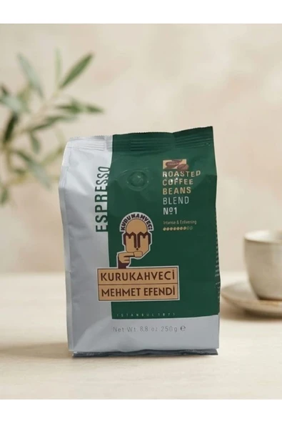 Mehmet Efendi Espresso Blend No1 Kavrulmuş Çekirdek Kahve 250 gr ürün görseli 1