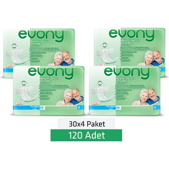 EVONY Yetişkin Hasta Bezi Medıum 120 Adet - Resim 6