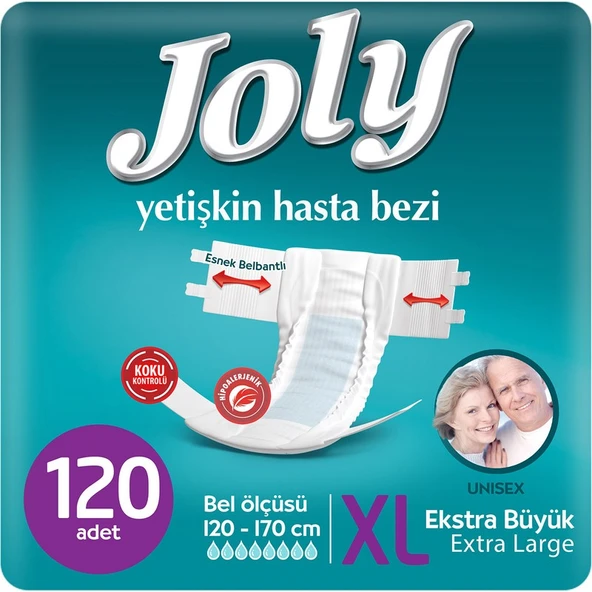 JOLY YETİŞKİN BEZİ X-LARGE 120 ADET - Resim 5