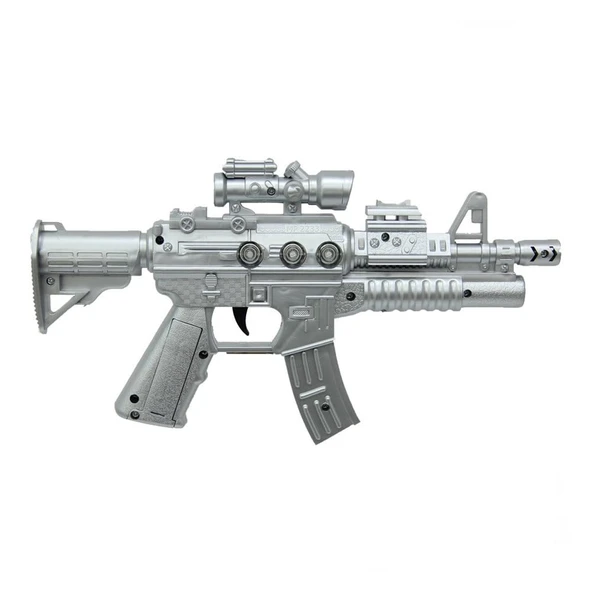 Sesli Işıklı Pilli King Flash Gun Oyuncak Tüfek ürün görseli 1