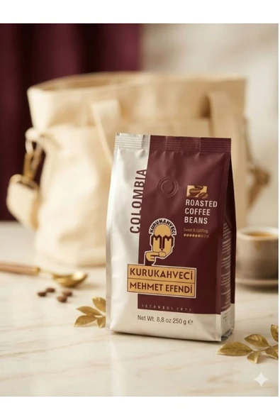 Mehmet Efendi Colombia Kavrulmuş Çekirdek Kahve 250 gr ürün görseli 1