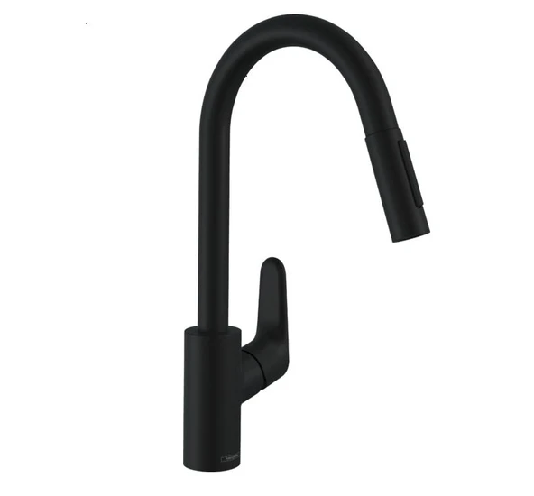 Hansgrohe Focus M41 Mutfak Bataryası Satin Siyah - 31815670 ürün görseli 1