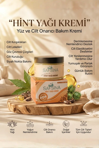 SAFSİNA HİNT YAĞI (YÜZ BAKIM & ANTI-AGING) KREMİ ürün görseli 1