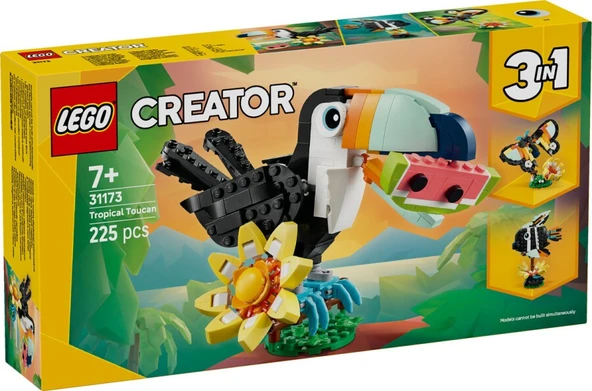 Lego Creator 3’ü 1 Arada Creator Vahşi Hayvanlar: Tropikal Tukan Kuşu 31173 ürün görseli 1