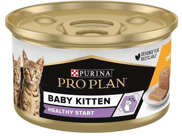Pro Plan Baby Kitten Tavuklu Yavru Kedi Konserve Maması 85 gr ürün görseli 1