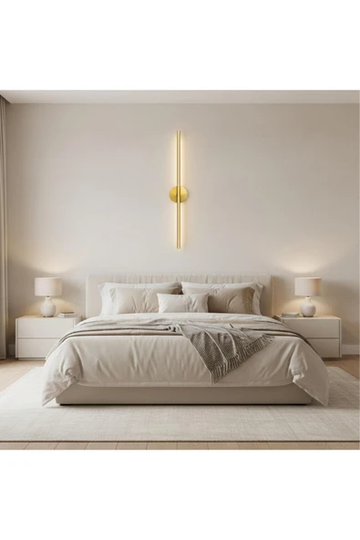 Elizim Home Lighting Çubuk Ledli Gold Şarjlı Aplik ürün görseli 1