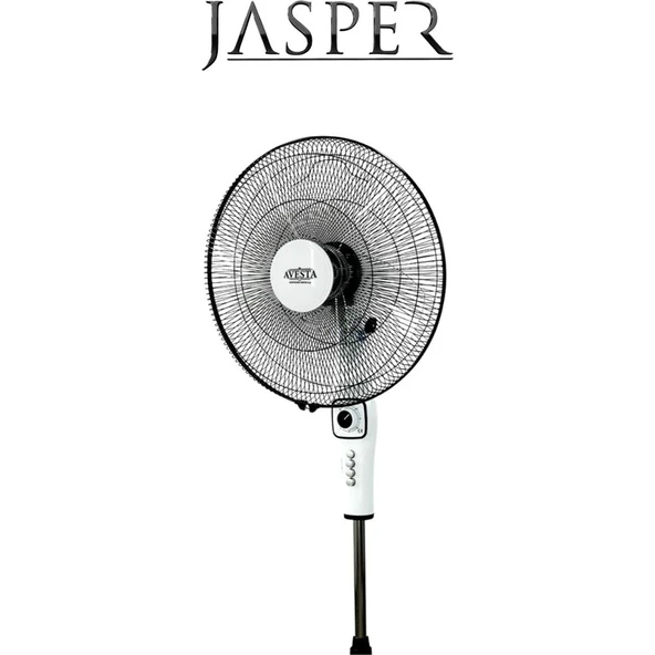 Jasper Avesta Ayaklı Vantilatör Beyaz 65W - Resim 2
