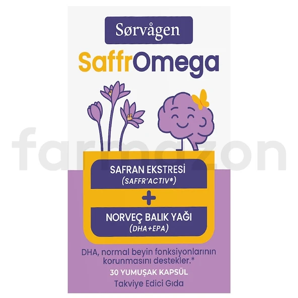 Sorvagen SaffrOmega Safran ve Omega3 30 Yumuşak Kapsül ürün görseli 1