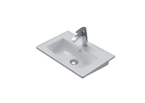 Turkuaz Cerastyle Arte Plus Etajer Uyumlu Lavabo 55*36 cm ürün görseli 1