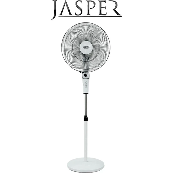 Jasper Avesta Ayaklı Vantilatör Beyaz 65W ürün görseli 1
