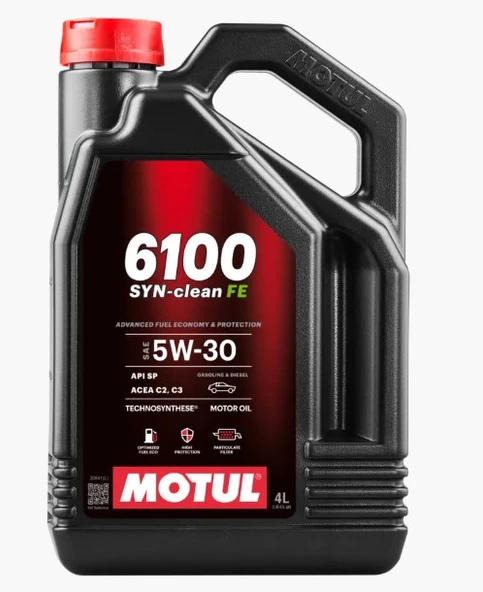 MOTUL 6100 SYN-CLEAN FE 5W30 4L ürün görseli 1
