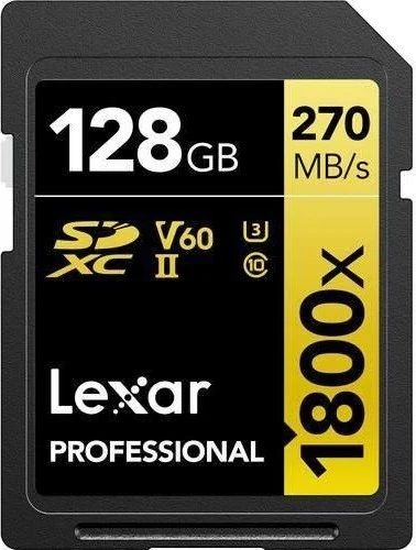 Professional 128GB 1800x SDXC UHS-II SD Hafıza Kartı ürün görseli 1