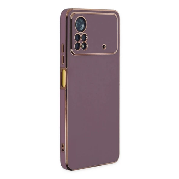 Xiaomi Poco X4 Pro 5g Kılıf Volet Silikon - Mor ürün görseli 1