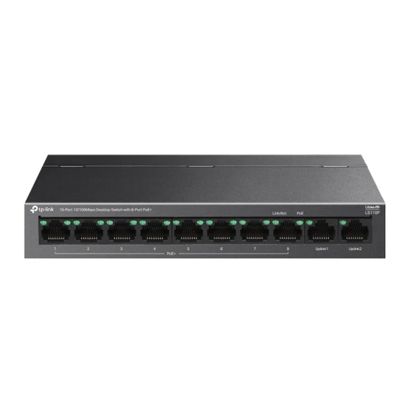TP-Link LS110P 8 Port PoE Switch - Resim 2