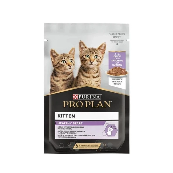 Pro Plan Pouch Sos İçinde Hindili Yavru Kedi Konservesi 85 gr ürün görseli 1