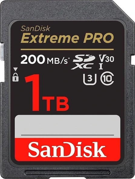 Sandisk 1 Tb Extreme Pro Sdxc Class 10 Kart 200 Mb/S ürün görseli 1