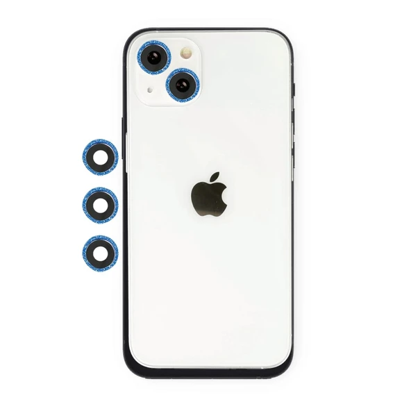 İphone 14 Shine Kamera Lens - Mavi ürün görseli 1