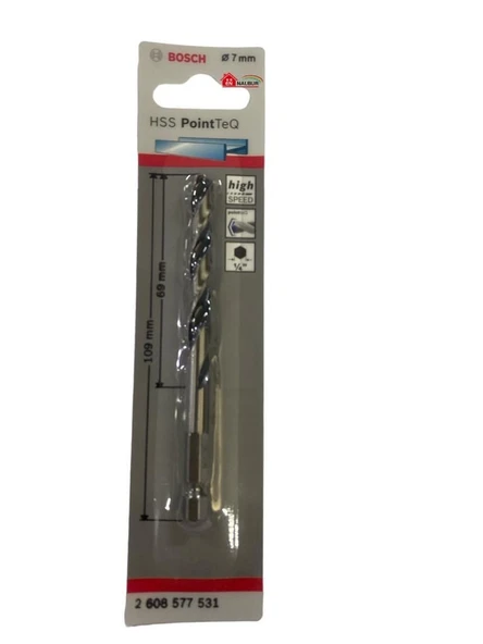 Pointteq Altıgen Şaftlı Hss Matkap Ucu 7 mm - Resim 2