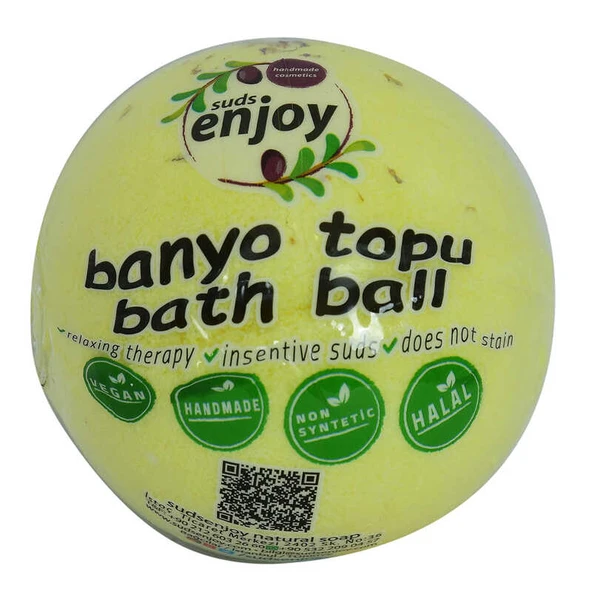 Papatyalı El Yapımı Banyo Küvet Topu Sabunu Sarı 90-120 Gr ürün görseli 1