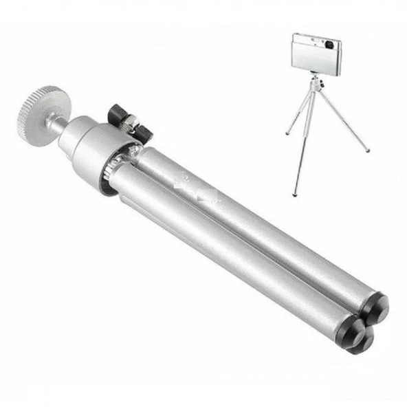Metalik Renk Tripod 3 Yönlü Profesyonel Mini - Resim 4