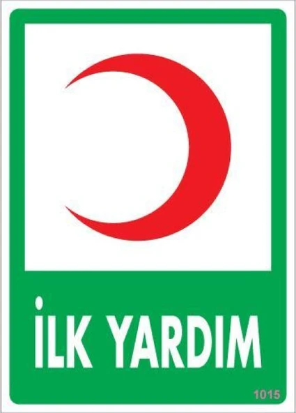 İlk Yardım Dolabı Levhası 25x35 KOD:1015 ürün görseli 1