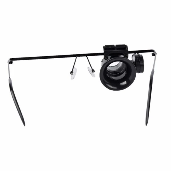 Gözlük Model 20X16Mm Optik Lens Led Işık Monoküler Büyüteç ürün görseli 1