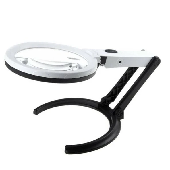 2X5X120Mm 10 Ledli Masaüstü Büyüteç ürün görseli 1