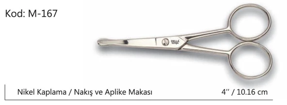 Rose Europe Aplike ve Nakış Makası Kıvrık Küt Uçlu No:4 10,16 CM ürün görseli 1