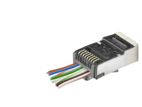 Cat6E Ez Rj45 Metal Konnektör 100 Adet Plastik Kutu - Siyah ND2418 ürün görseli 1
