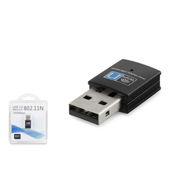 Wıfı Adaptör 300Mbps Siyah HDX2255 ürün görseli 1