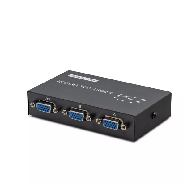 Vga Switch 54 Mhz 2 Giriş 1 Çikiş Butonlu Geçiş 2 Port HDX1280 ürün görseli 1