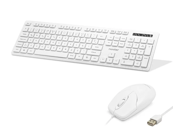 Klavye Ve Mouse Seti - Beyaz KM8520 ürün görseli 1