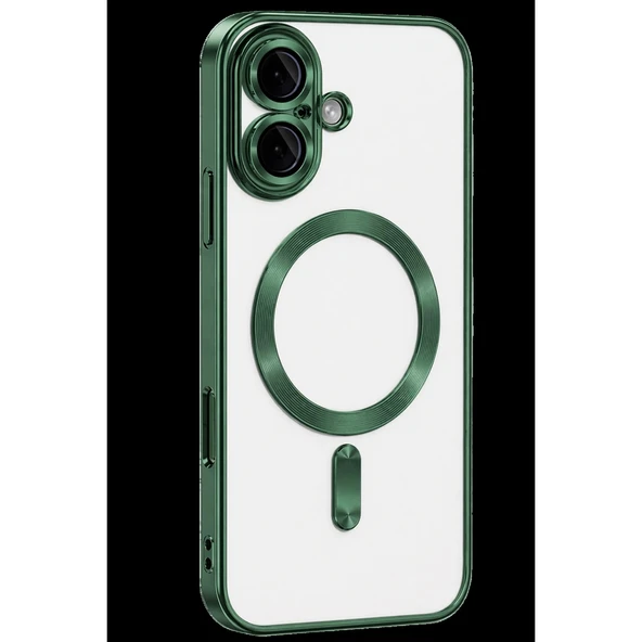 Apple İphone 16 Kılıf Kross Magneticsafe Kapak - Koyu Yeşil ürün görseli 1